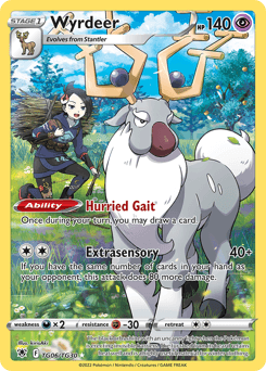 Wyrdeer card in English