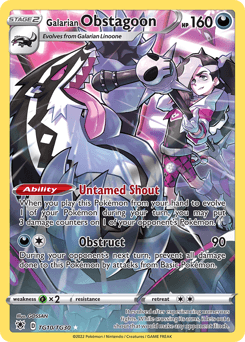 Galarian Obstagoon card in English