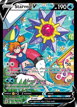 Starmie V card in English