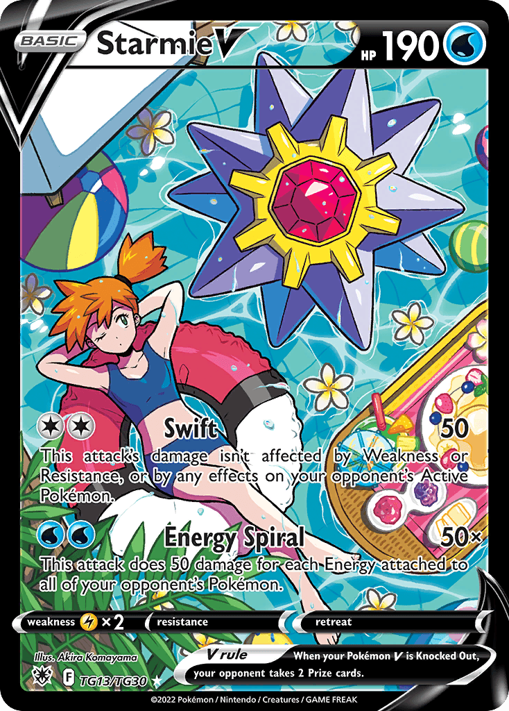 Starmie V card in English