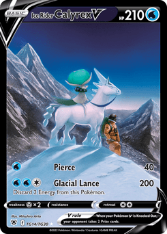 Ice Rider Calyrex V card in English