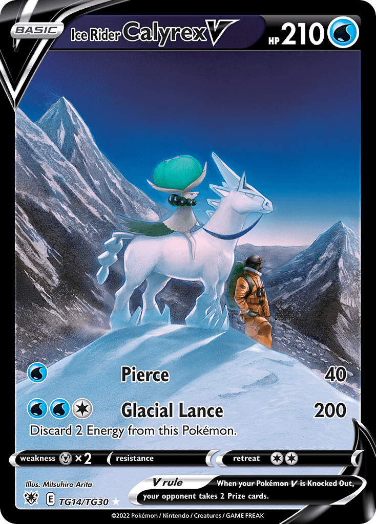 Ice Rider Calyrex V card in English