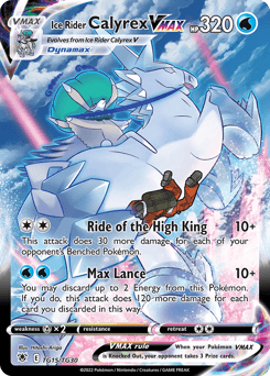 Ice Rider Calyrex VMAX card in English