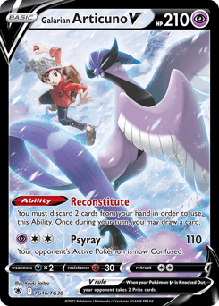 Galarian Articuno V card in English