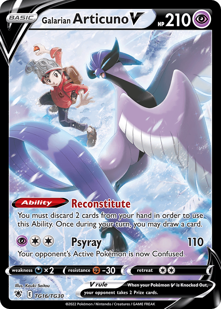 Galarian Articuno V card in English