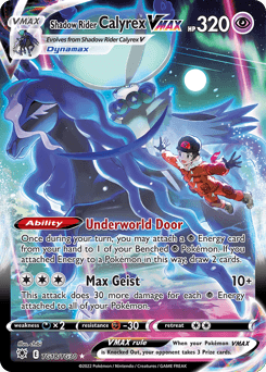 Shadow Rider Calyrex VMAX card in English