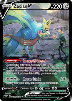 Zacian V card in English