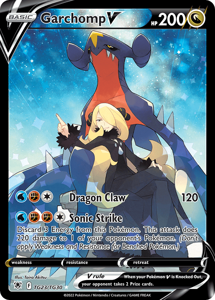 Garchomp V card in English