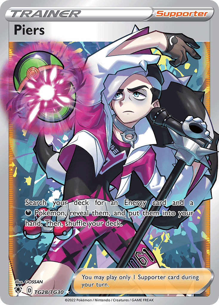 Piers card in English