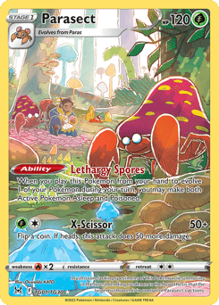 Parasect card in English