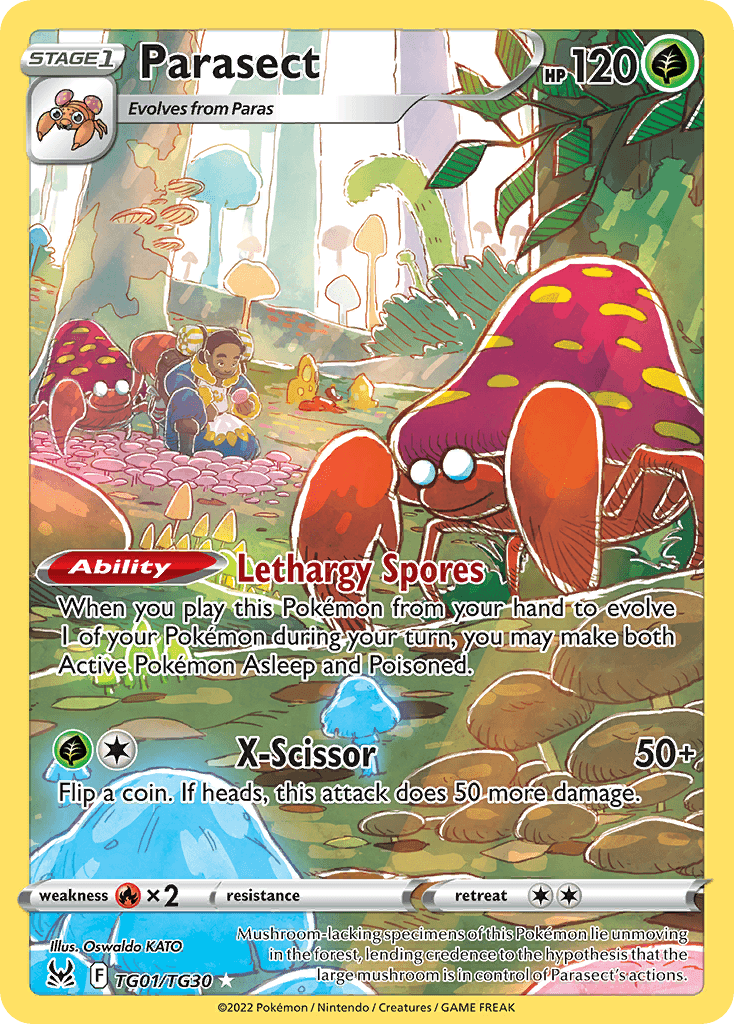Parasect card in English