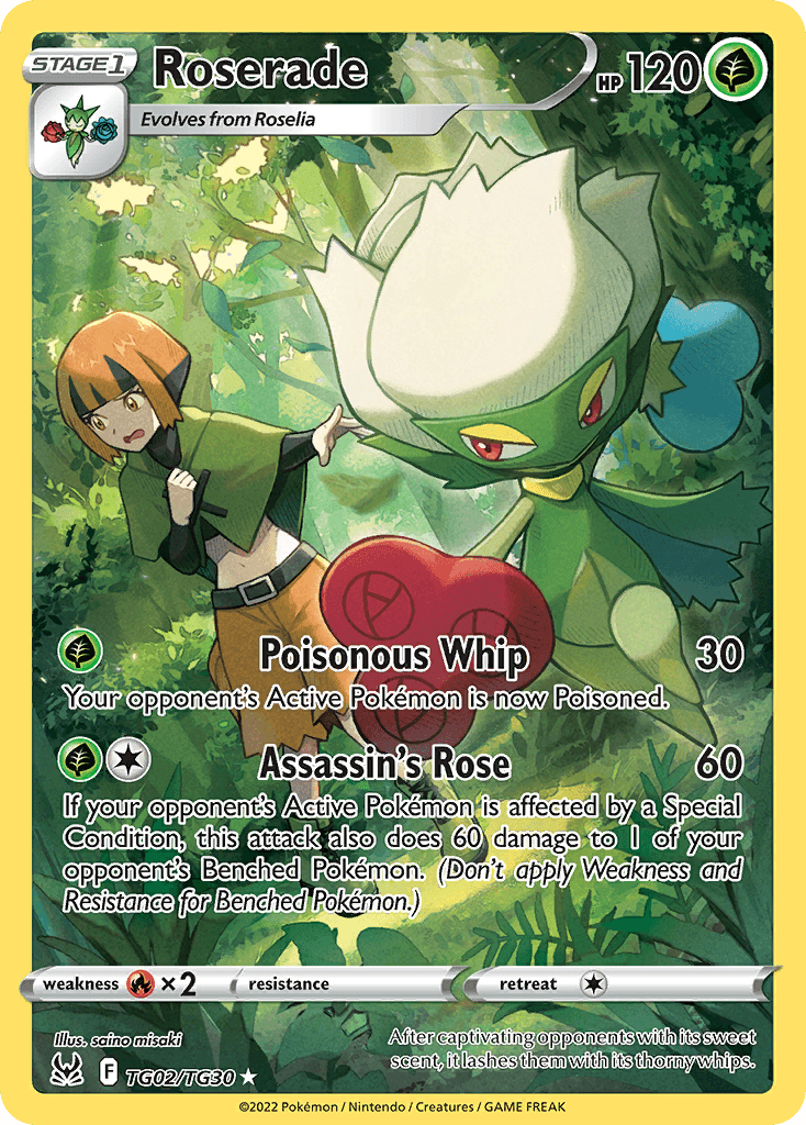 Roserade card in English