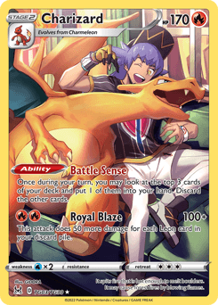 Charizard card in English