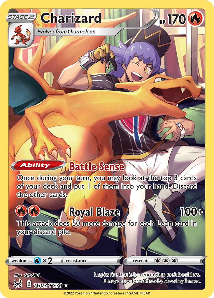 Charizard card in English