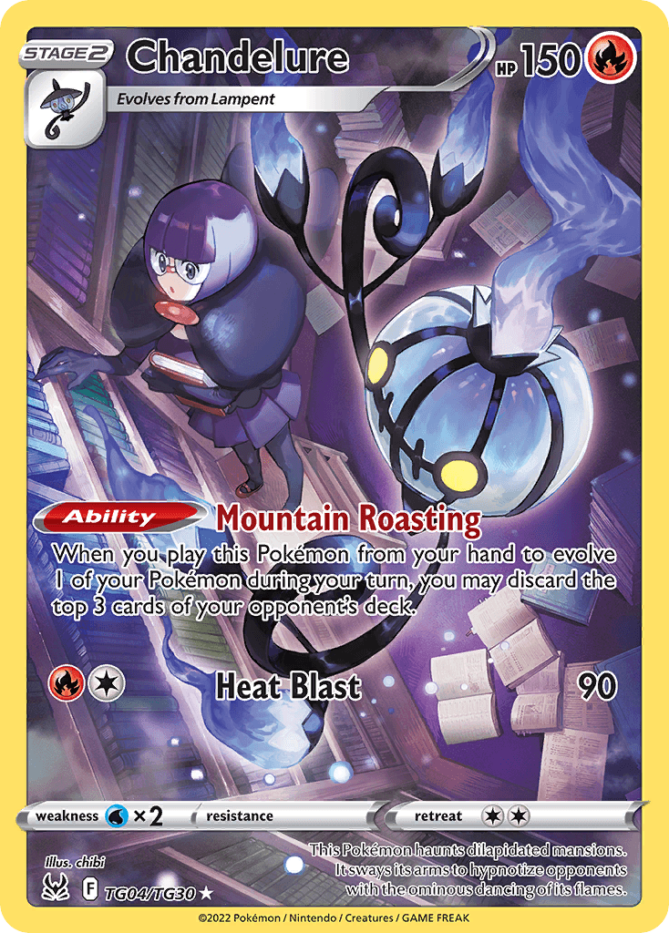 Chandelure card in English