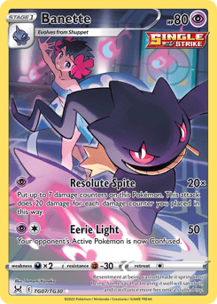 Banette card in English