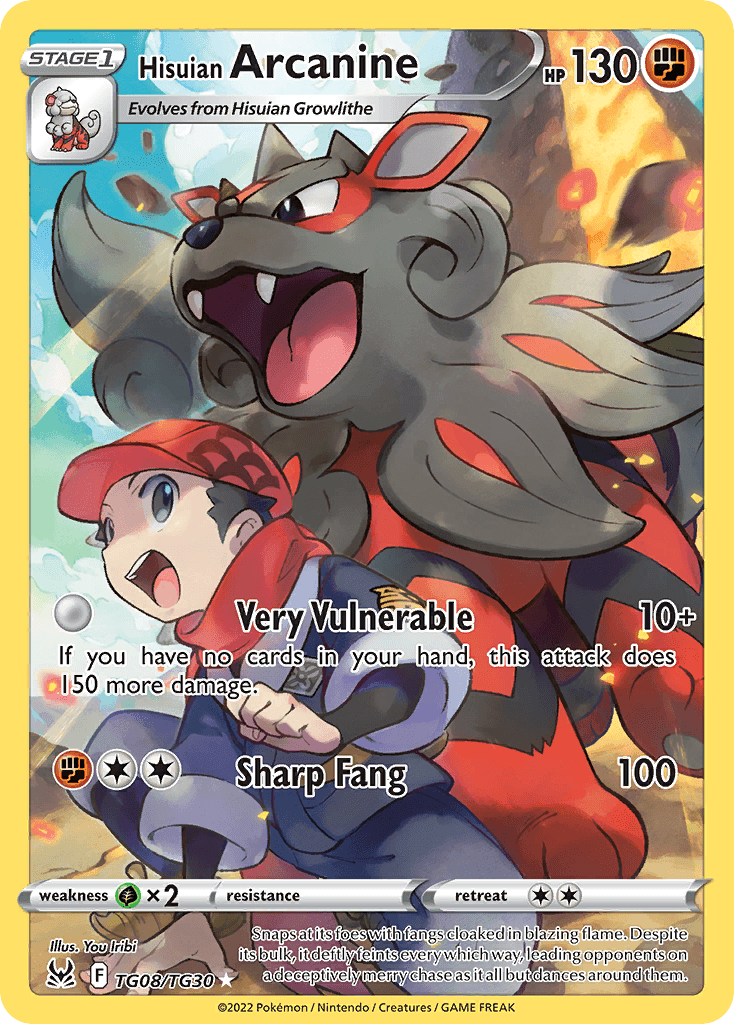 Hisuian Arcanine card in English