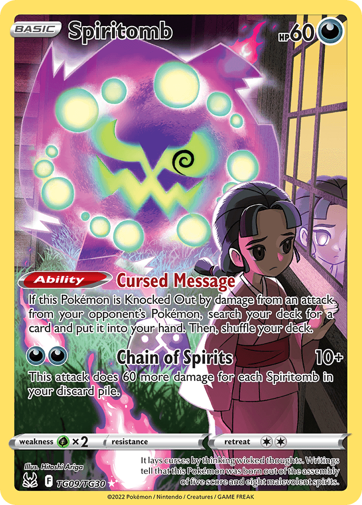 Spiritomb card in English