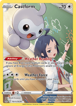 Castform card in English