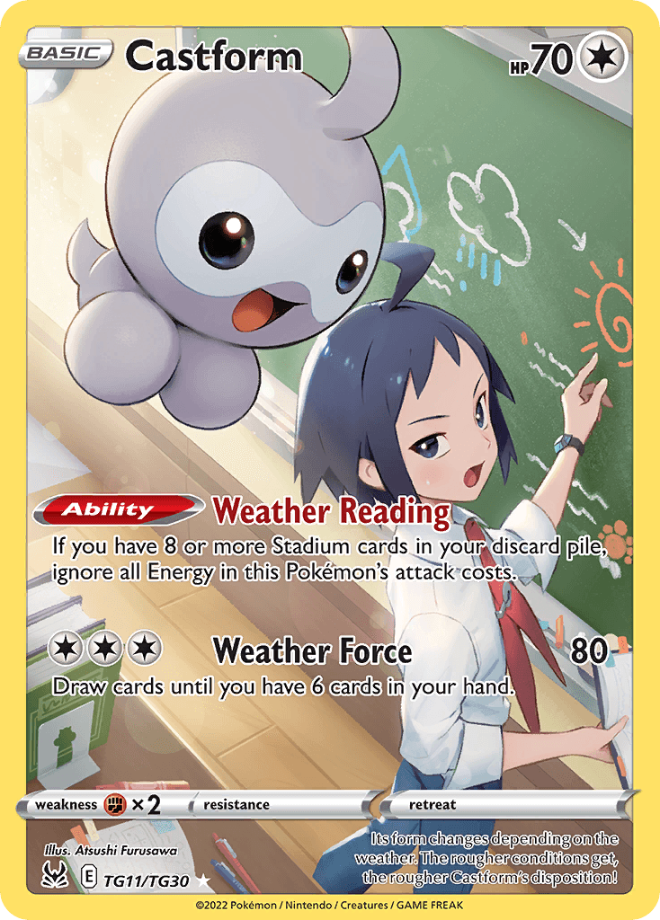 Castform card in English