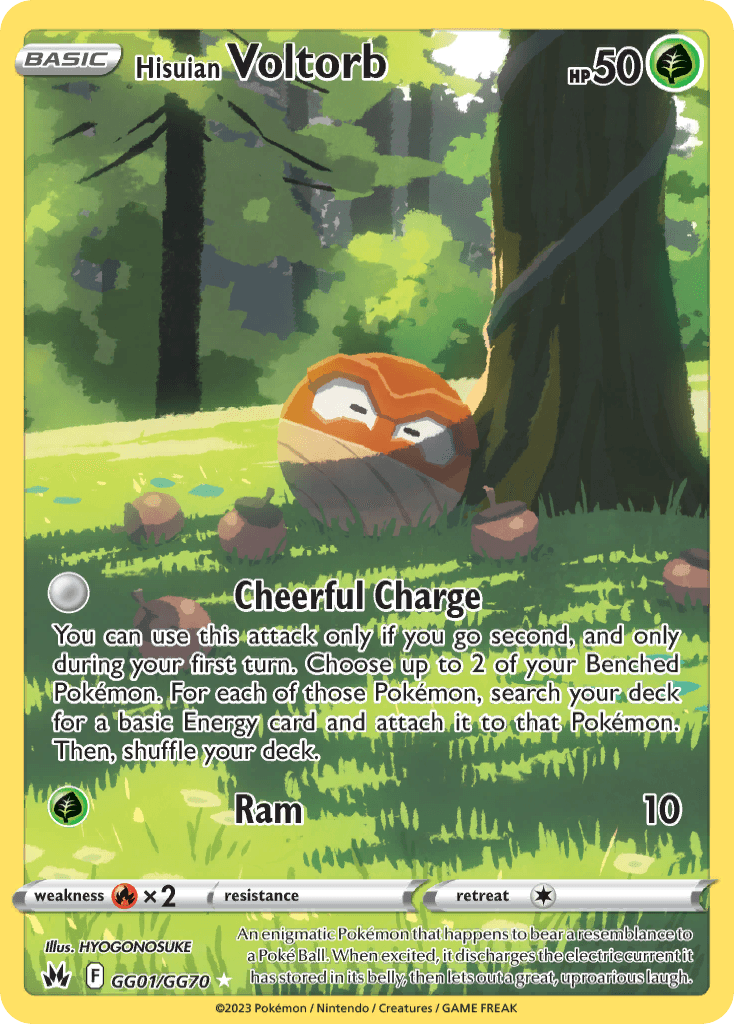 Hisuian Voltorb card in English