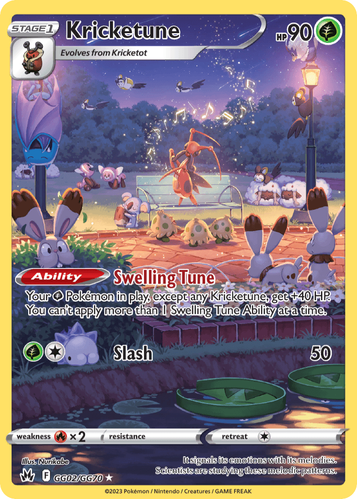 Kricketune card in English