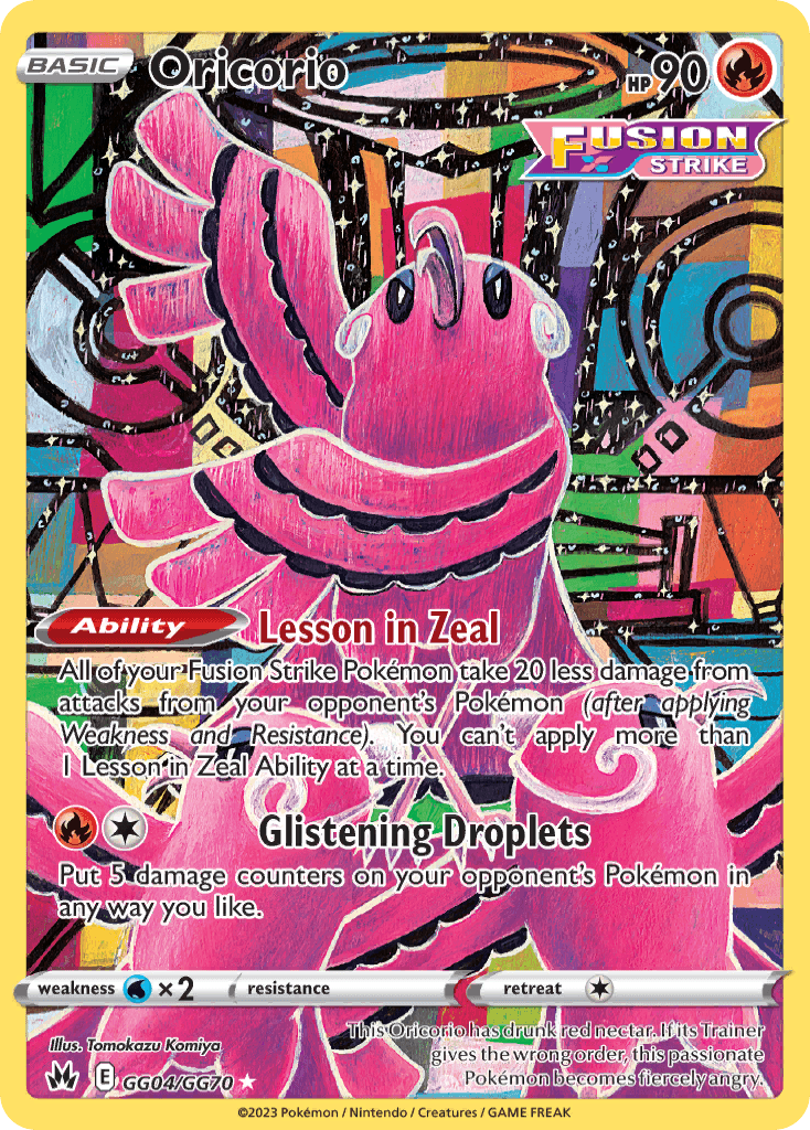 Oricorio card in English