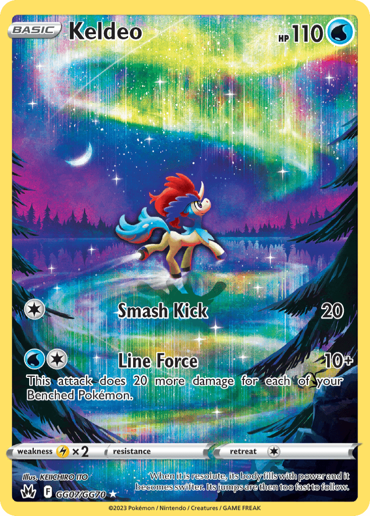 Keldeo card in English