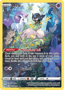 Mew card in English