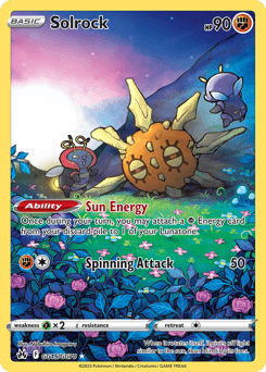 Solrock card in English