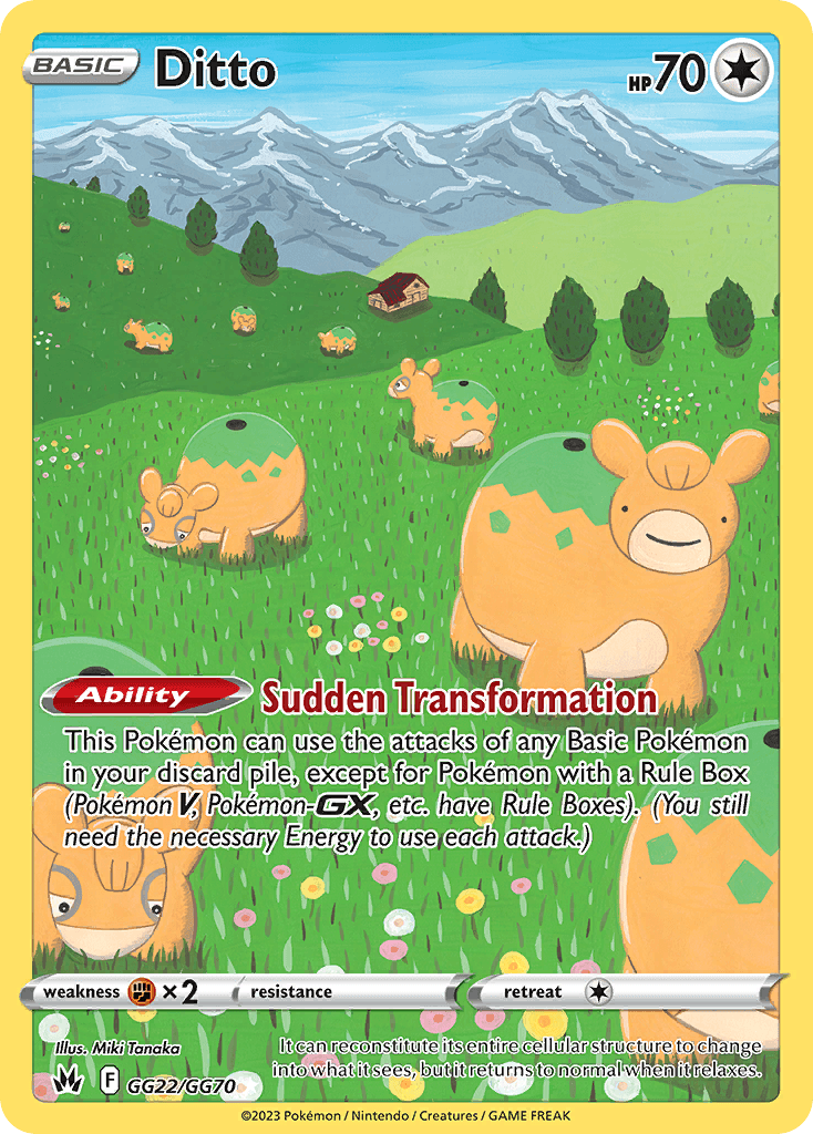 Ditto card in English