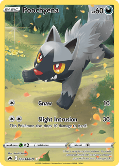Poochyena card in English