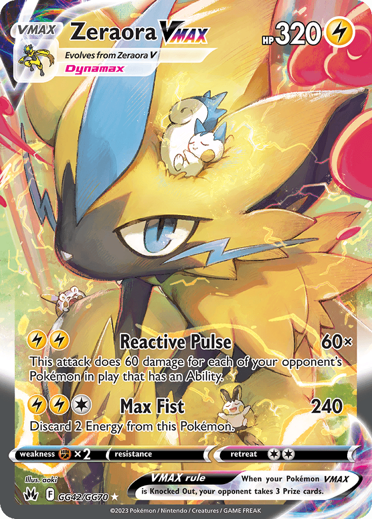 Zeraora VMAX card in English
