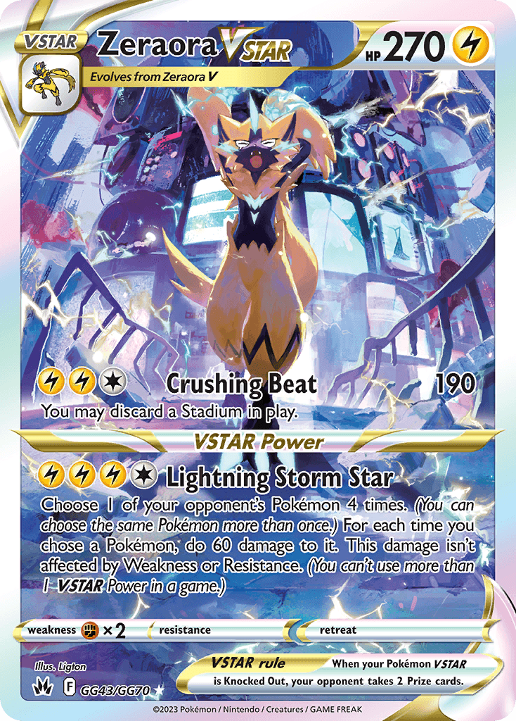 Zeraora VSTAR card in English
