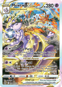 Mewtwo VSTAR card in English