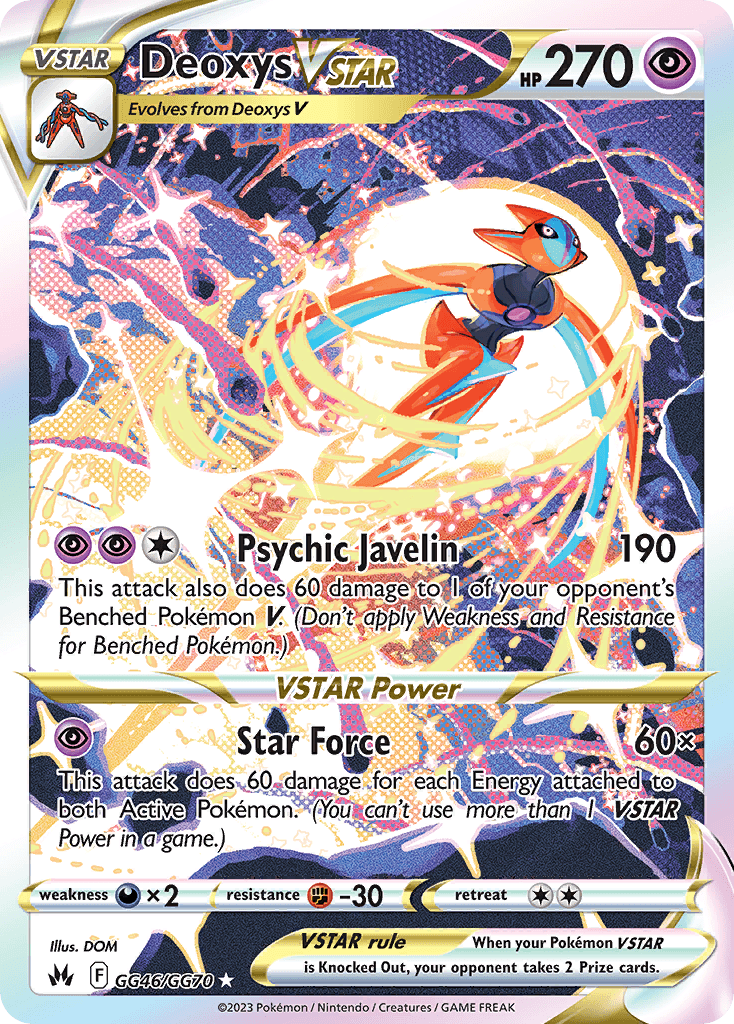 Deoxys VSTAR card in English
