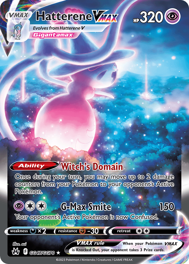 Hatterene VMAX card in English