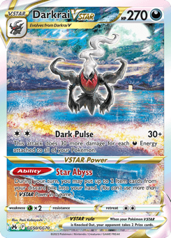 Darkrai VSTAR card in English