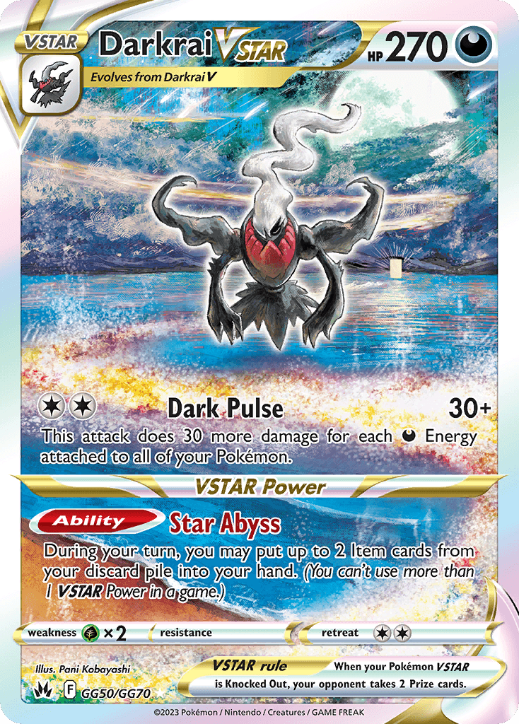 Darkrai VSTAR card in English