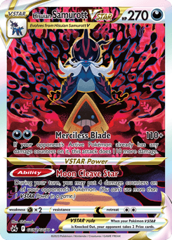Hisuian Samurott VSTAR card in English