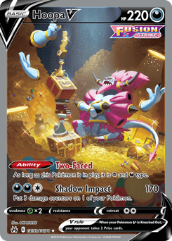 Hoopa V card in English