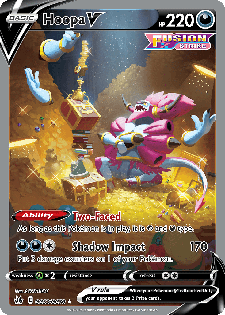 Hoopa V card in English