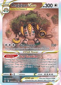 Regigigas VSTAR card in English