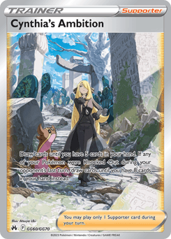 Cynthia's Ambition card in English