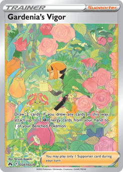 Gardenia's Vigor card in English