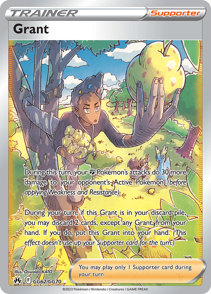 Grant card in English