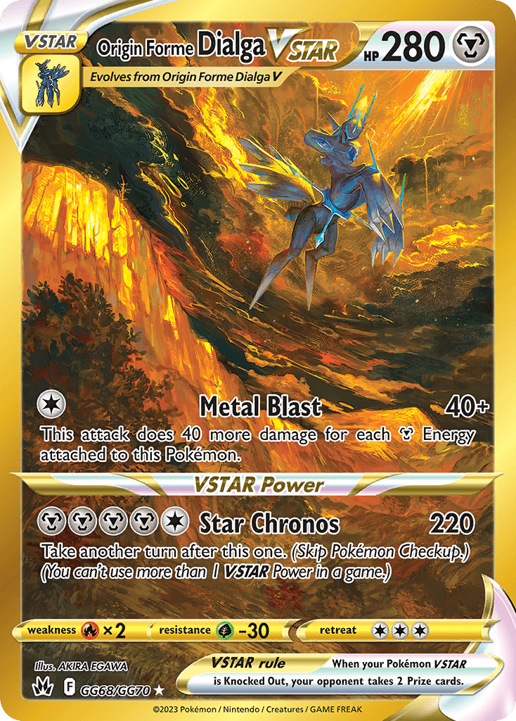 Origin Forme Dialga VSTAR card in English
