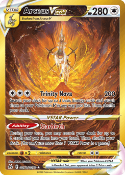 Arceus VSTAR card in English