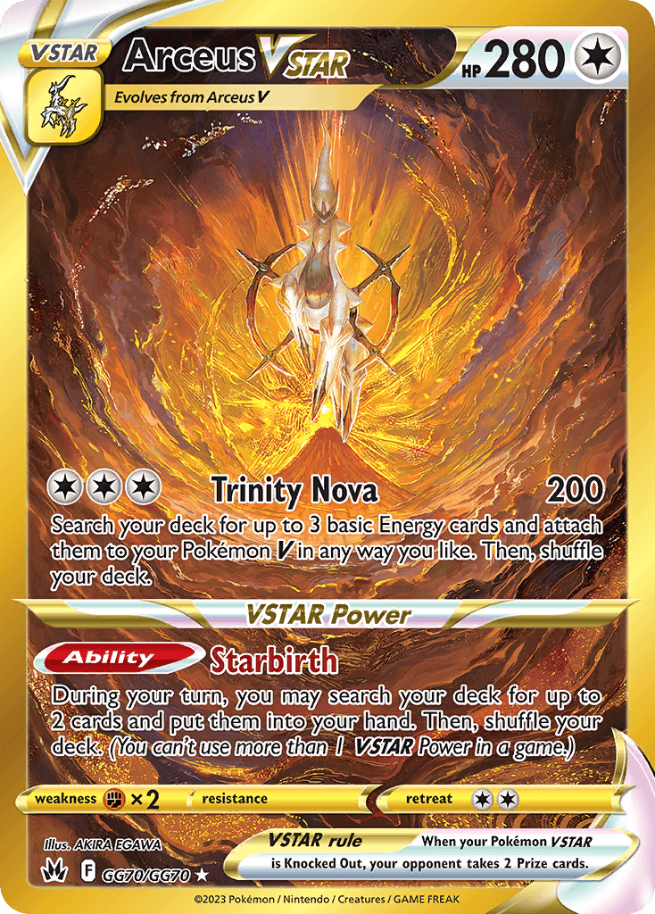 Arceus VSTAR card in English