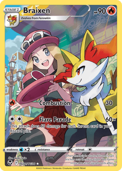 Braixen card in English